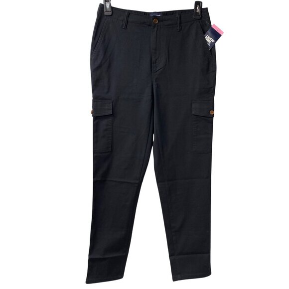 Lands' End‎ Women's Cargo Chino Black Pant size 8 NWT - Picture 8 of 9